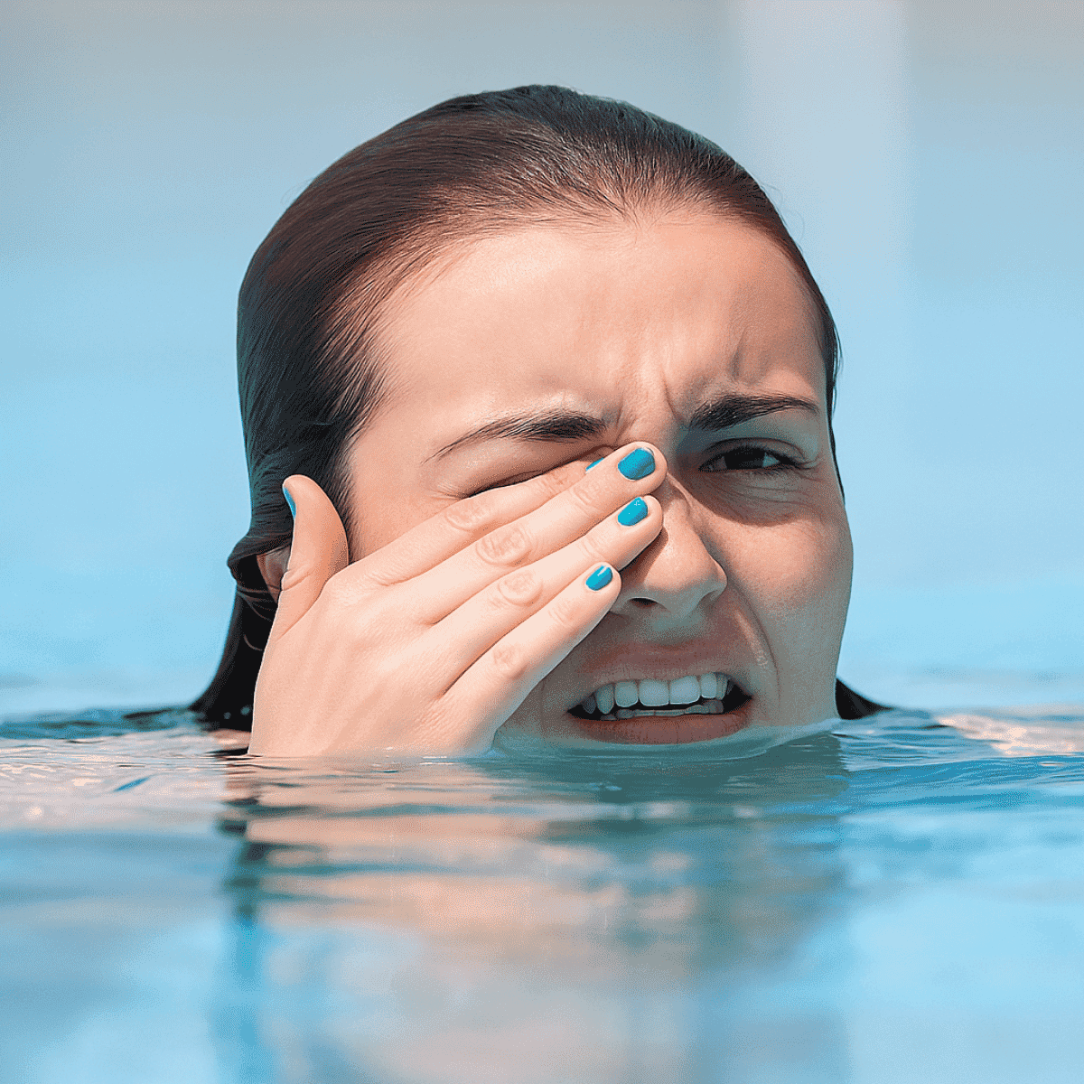 Swimmer and chloramines